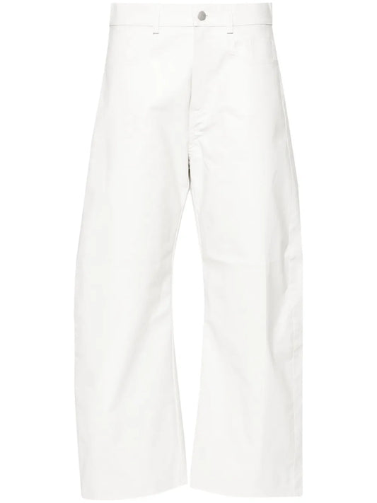 Textured Straight Trousers