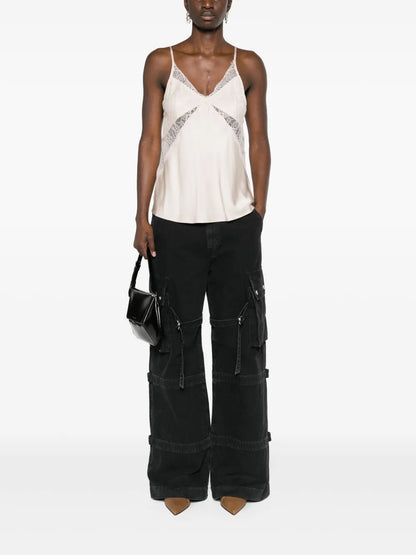 Floral-Lace Tank Top