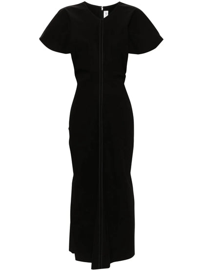 Flared Poplin Dress