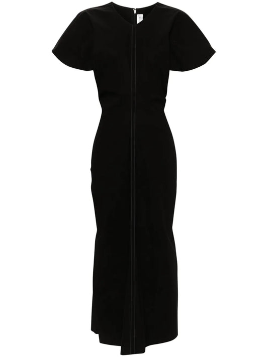 Flared Poplin Dress