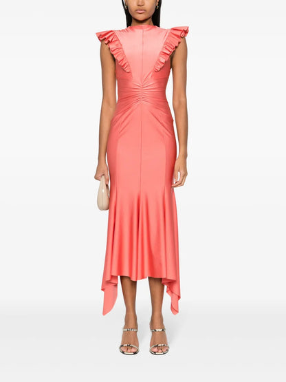 Ruffled Midi Dress