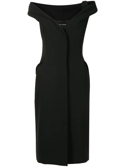 Off-Shoulder Midi Dress