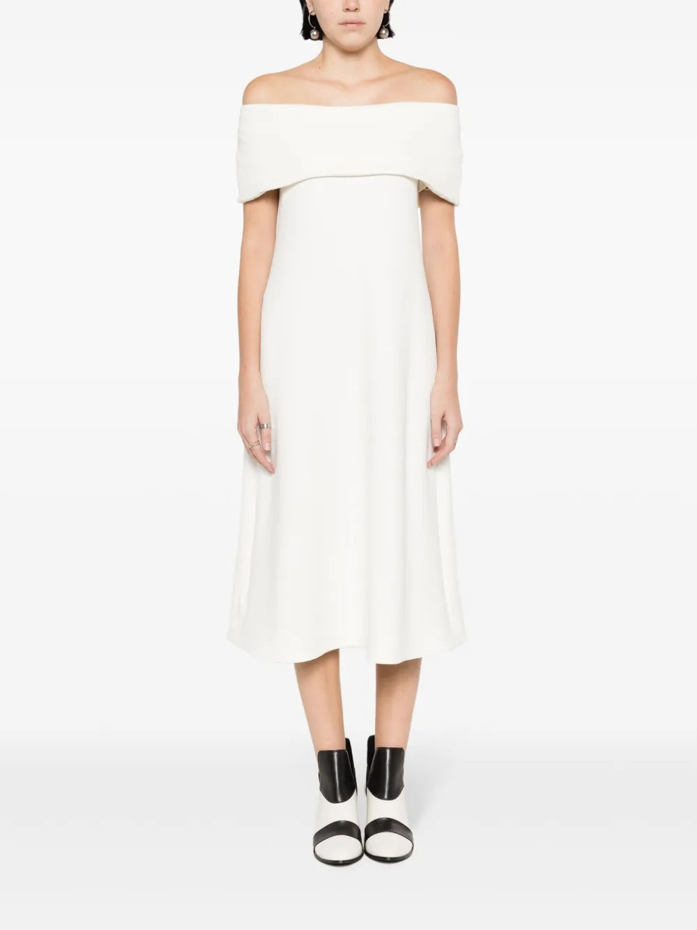 Off-Shoulder Midi Dress