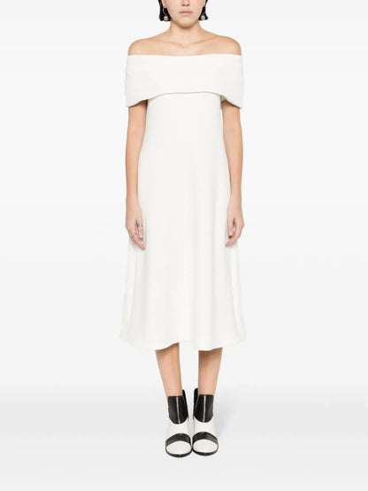 Off-Shoulder Midi Dress