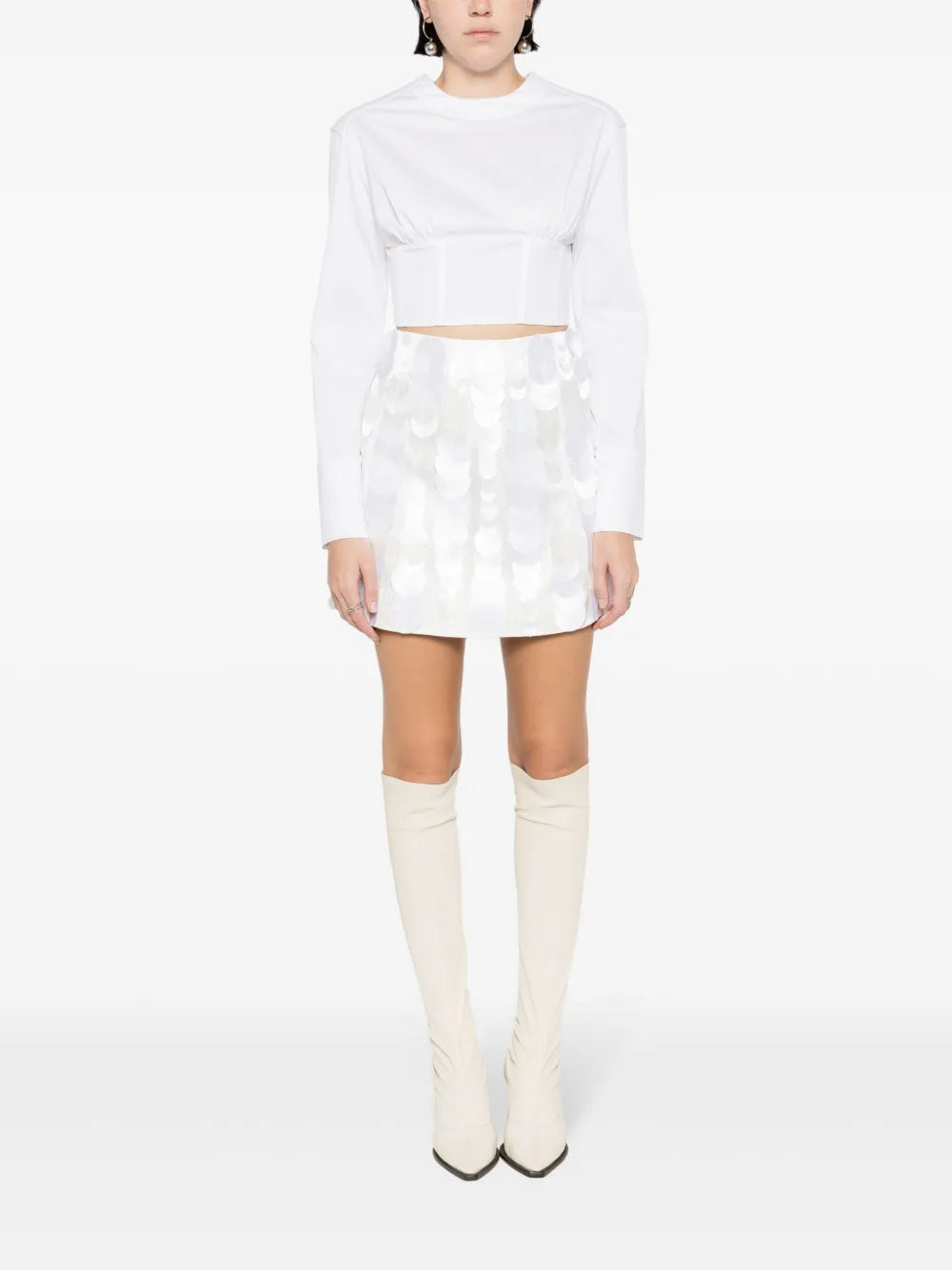 Corset-Panelled T-Shirt