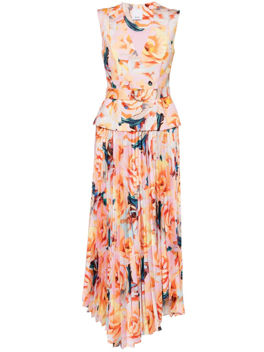 Floral-Print Cotton Dress