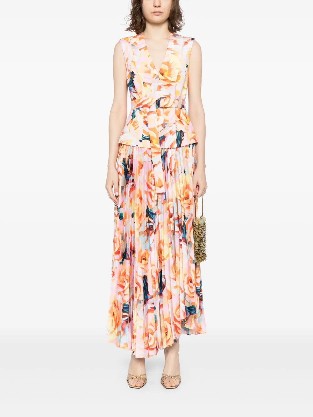 Floral-Print Cotton Dress