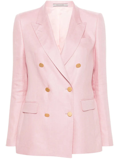 Interlock-Twill Linen Blazer
