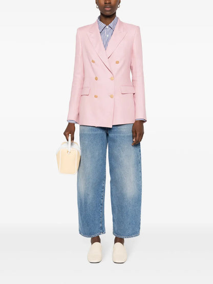 Interlock-Twill Linen Blazer