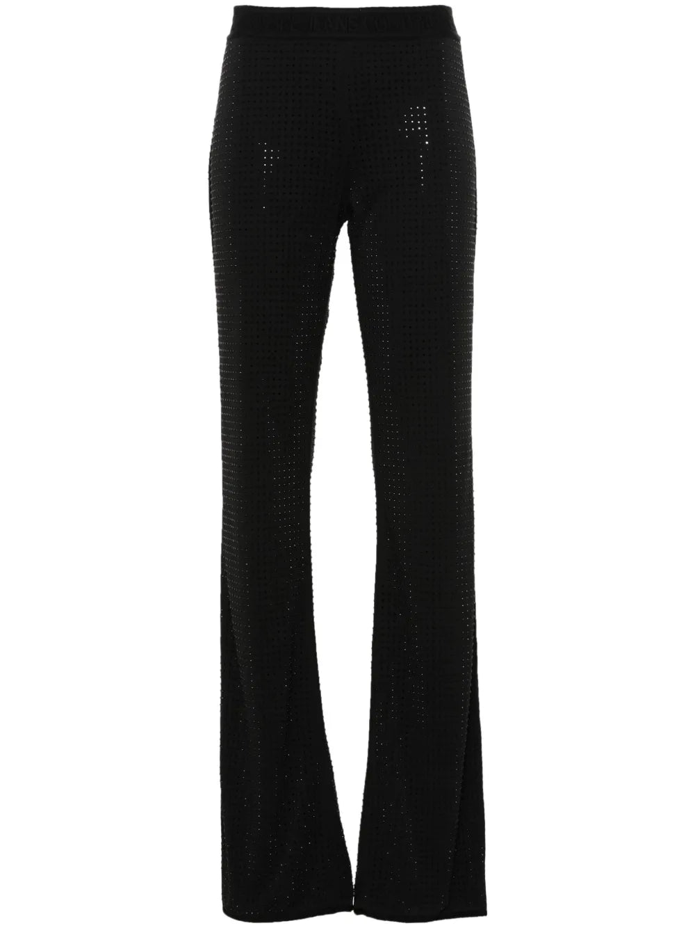 Rhinestone-Embellished Trousers