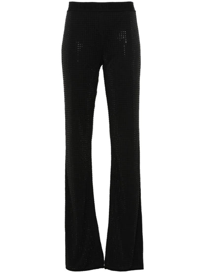Rhinestone-Embellished Trousers