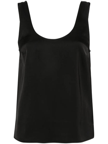 Sleeveless Satin Top