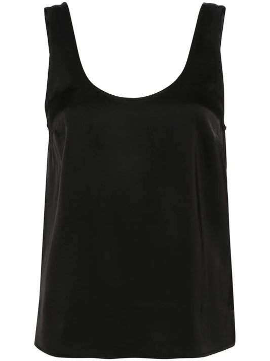 Sleeveless Satin Top