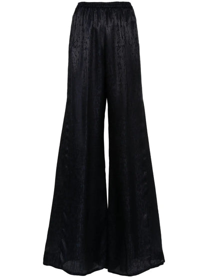 Jacquard-Pattern Trousers