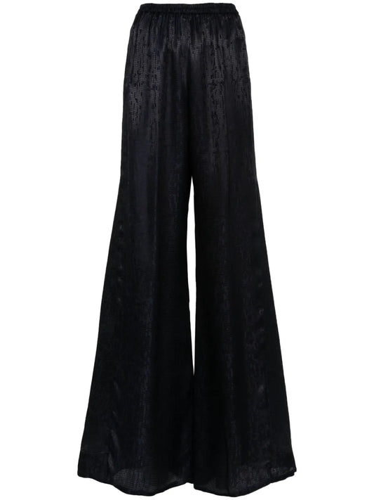 Jacquard-Pattern Trousers