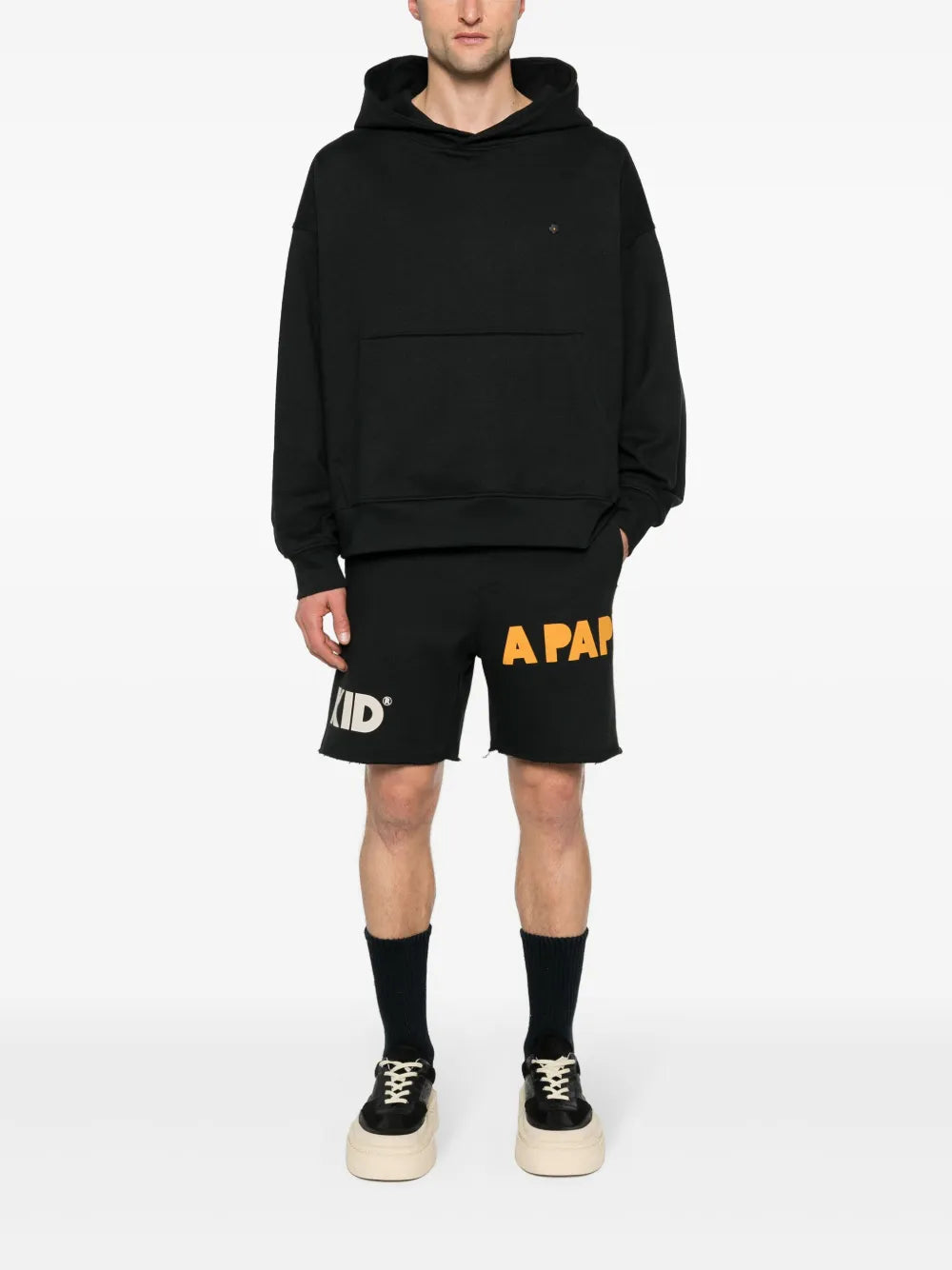 Logo-Print Cotton Track Shorts