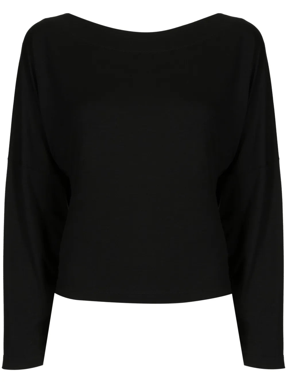 Boat-Neck Long-Sleeve T-Shirt