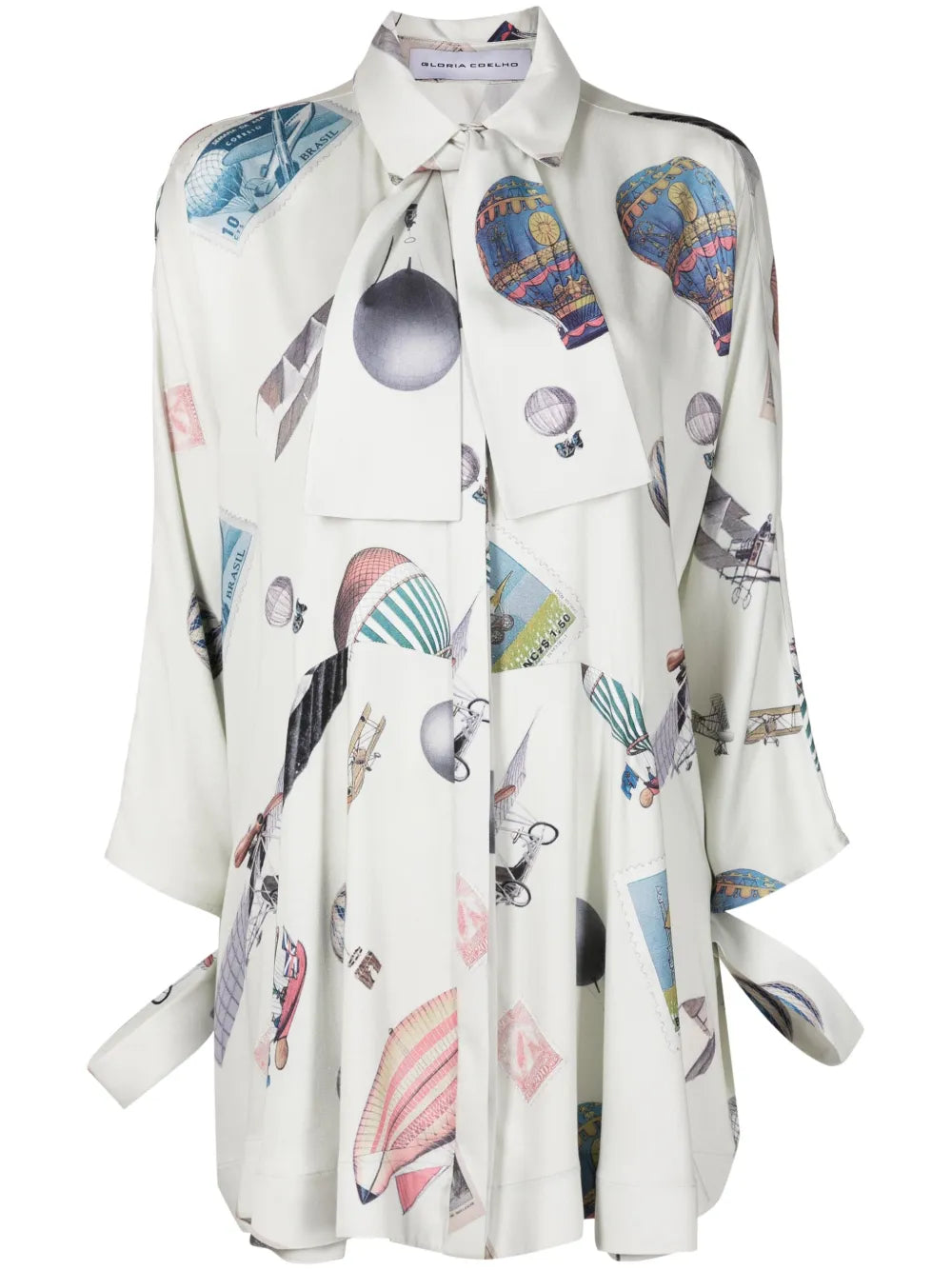 Graphic-Print Minidress