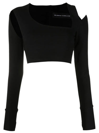Cut-Out Detailed Crop Top