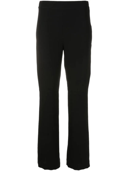 Straight-Leg Cropped Trousers