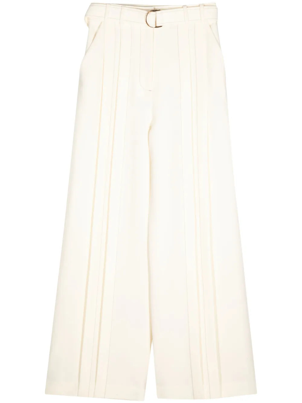 Belted Wide-Leg Trousers