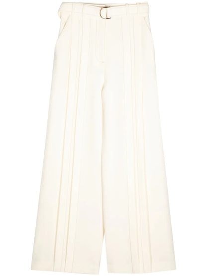 Belted Wide-Leg Trousers