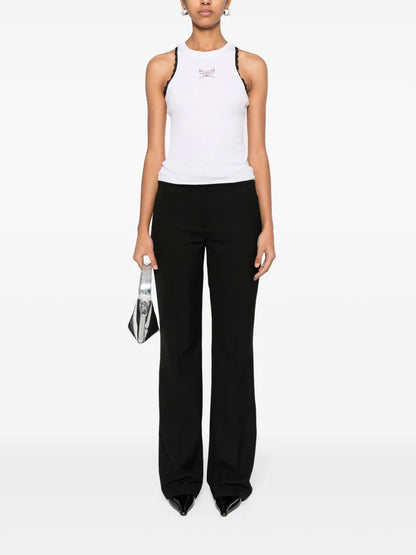 Logo-Print Ribbed Tank Top