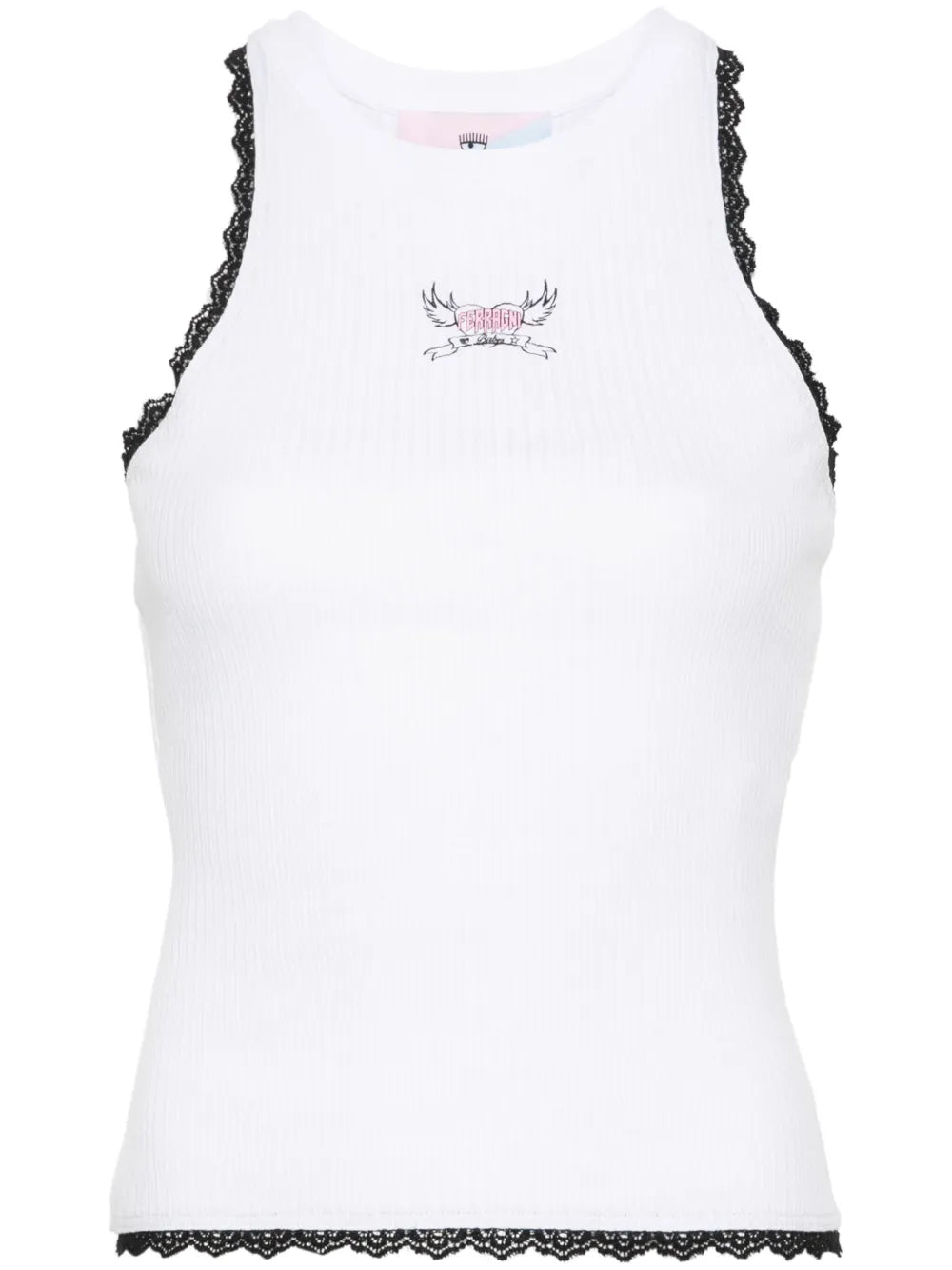 Logo-Print Ribbed Tank Top