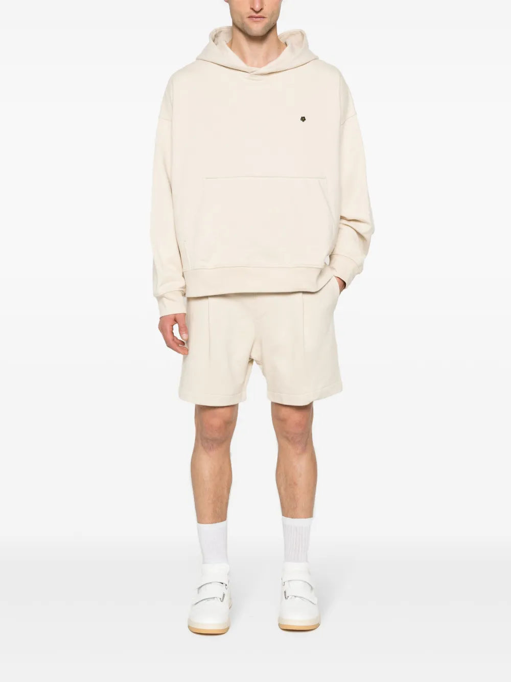 Logo-Patch Cotton Track Shorts