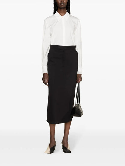 Pointed-Collar Cotton Shirt