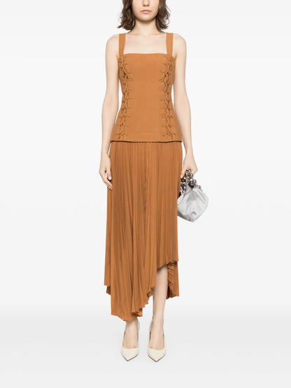 Lace-Up Detailing Dress