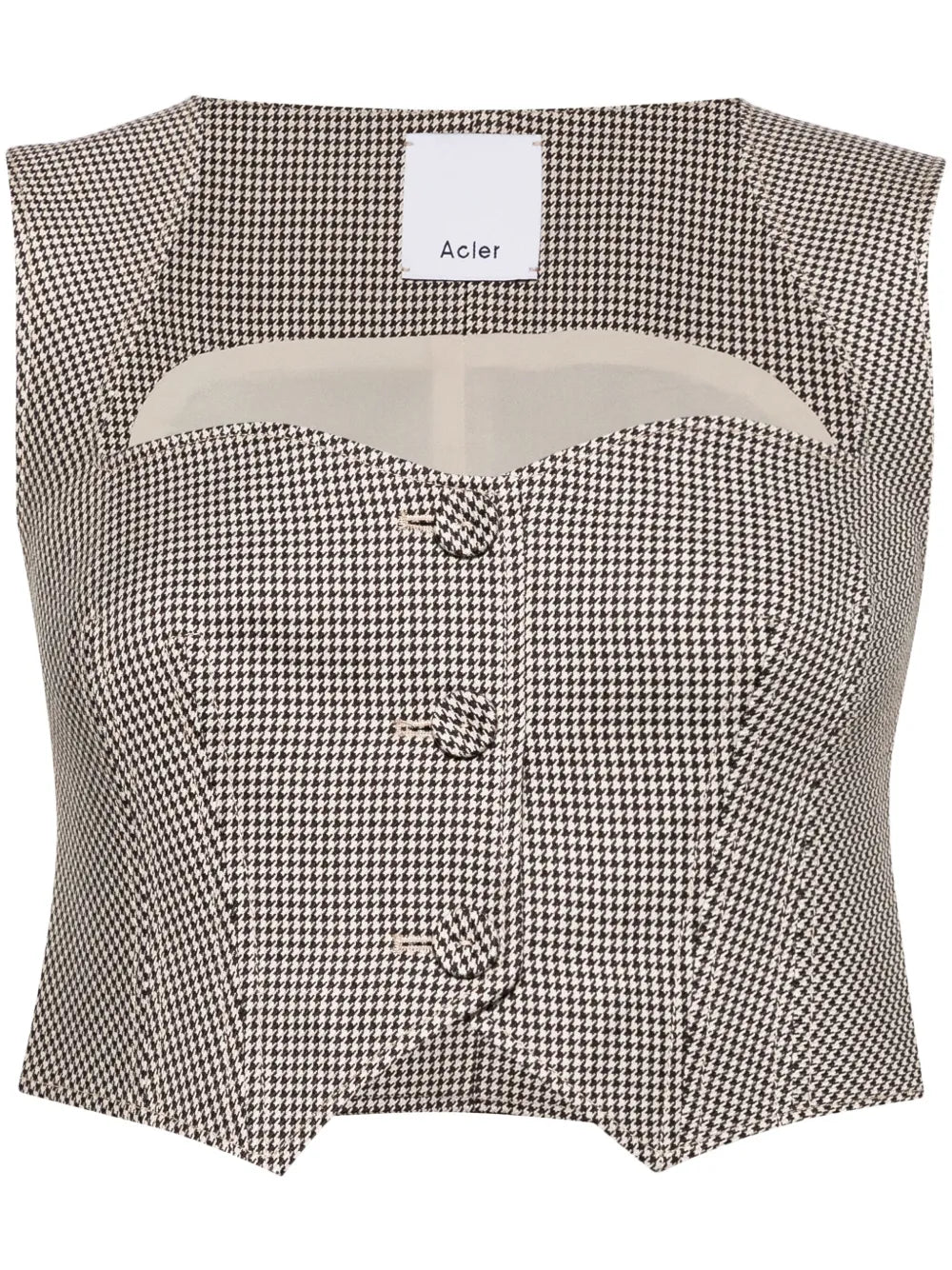 Barcroft Check Pattern Top