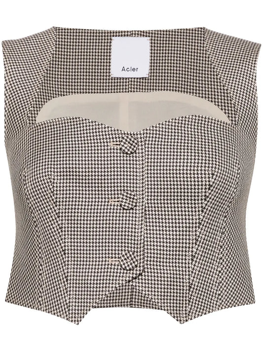 Barcroft Check Pattern Top