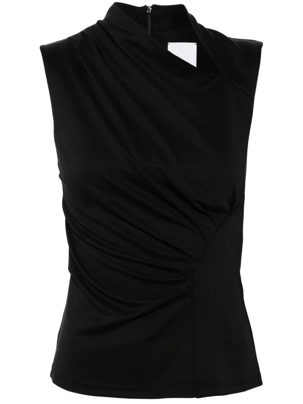 Draped Sleeveless Dress