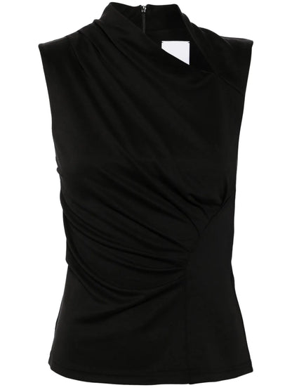 Draped Sleeveless Dress