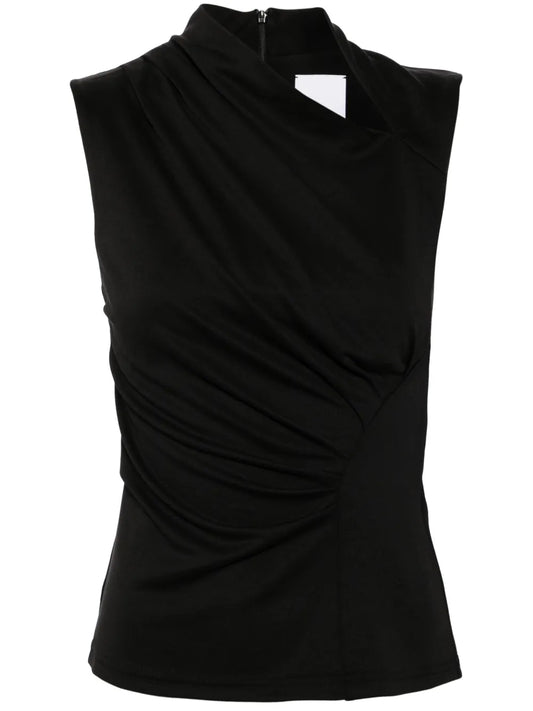 Draped Sleeveless Dress