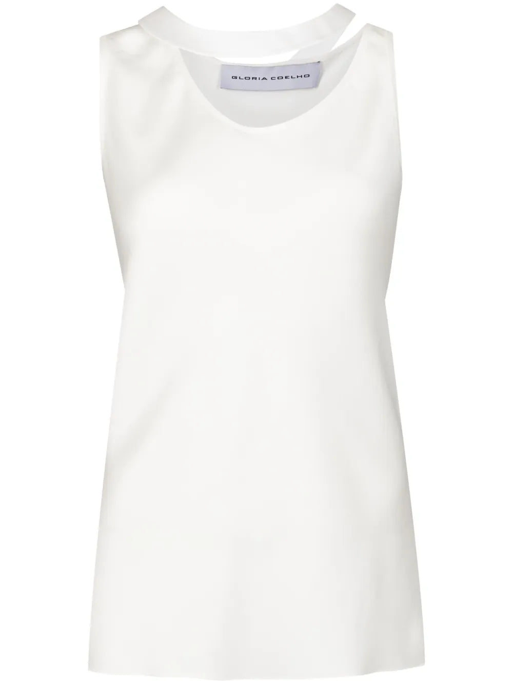 Asymmetric-Neck Tank Top