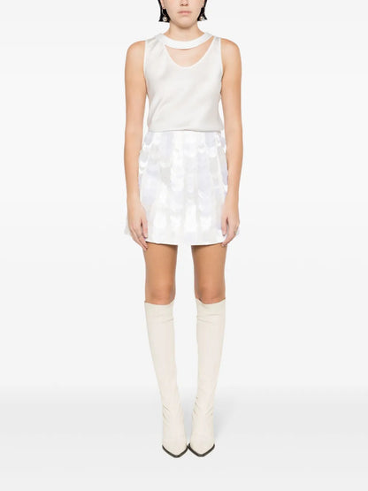 Asymmetric-Neck Tank Top