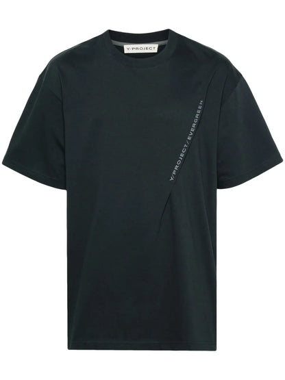 Pleat-Detail Cotton T-Shirt