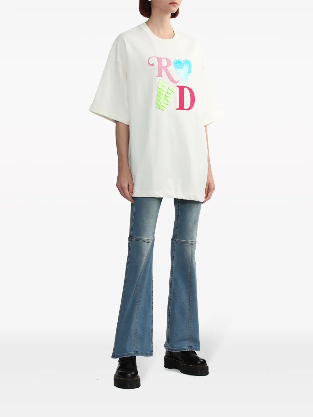 Sequin-Embellished Cotton T-Shirt