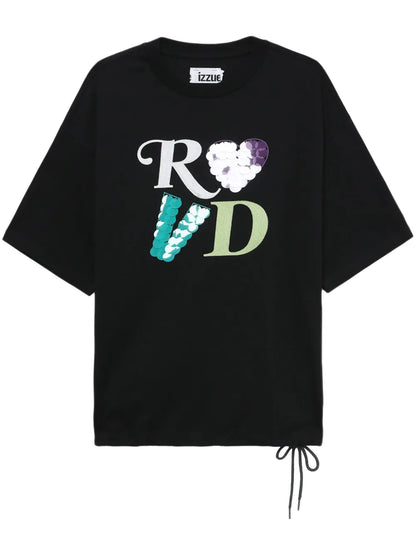 Sequin-Embellished Cotton T-Shirt