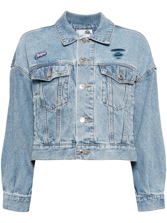 Logo-Appliqué Denim Jacket