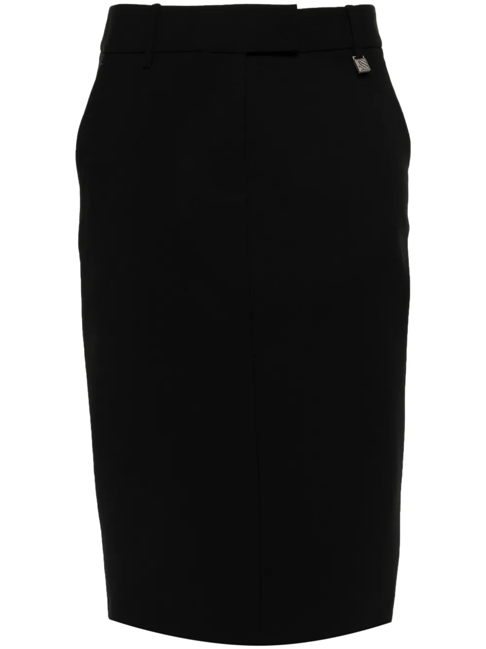 Logo-Plaque Pencil Skirt