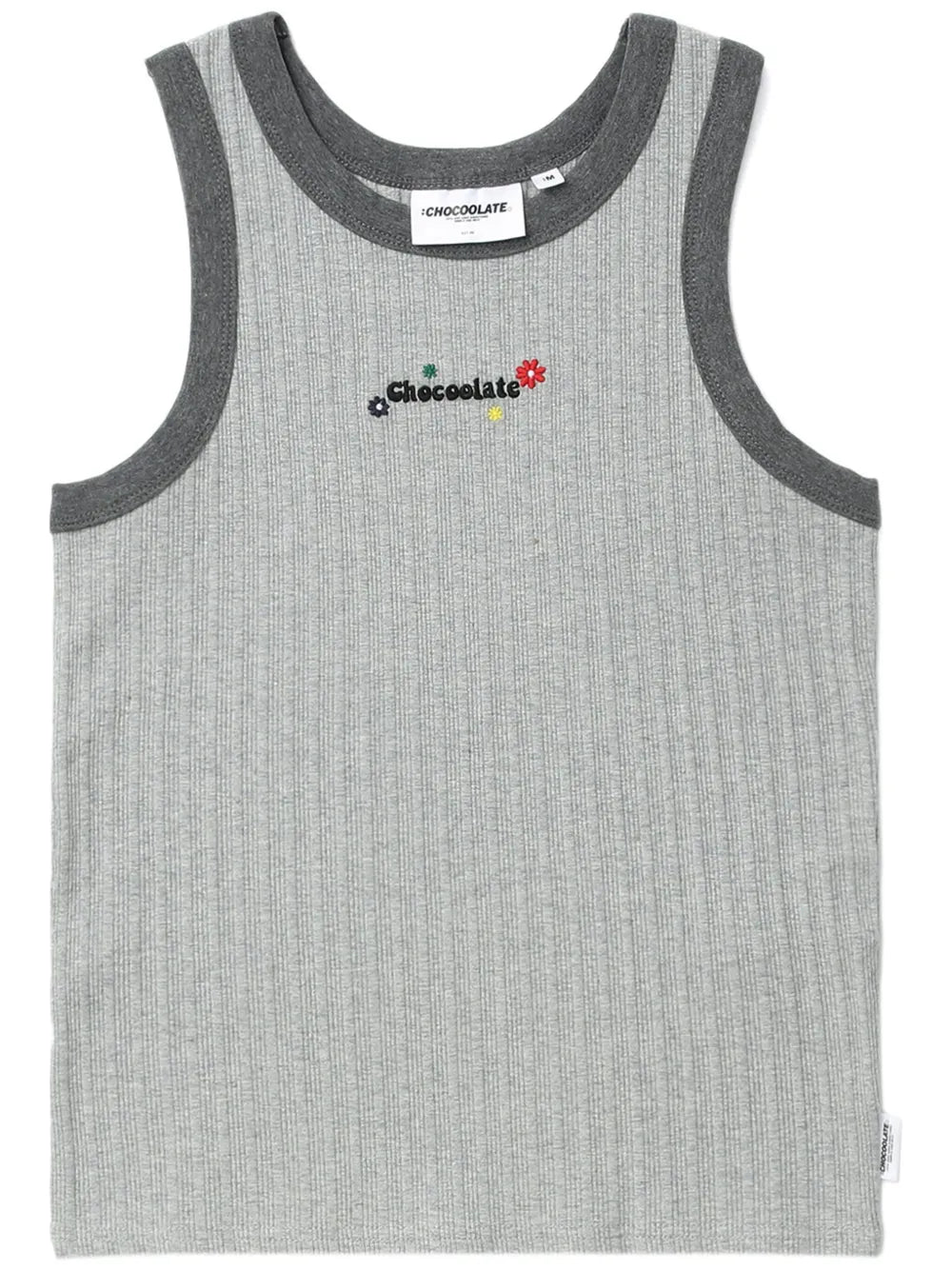 Logo-Embroidered Ribbed Cotton Tank Top