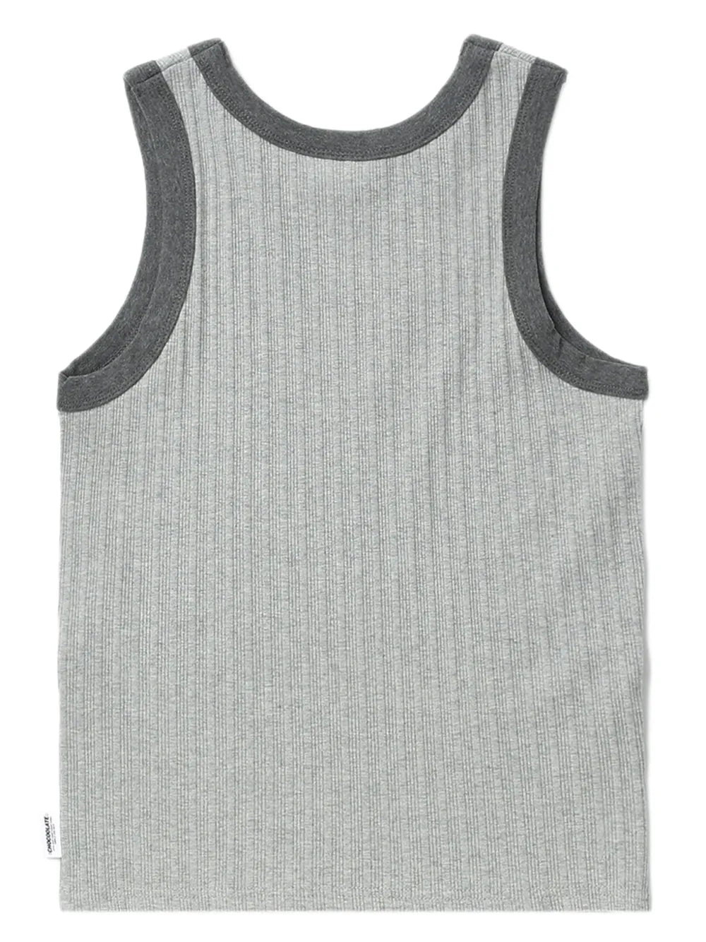Logo-Embroidered Ribbed Cotton Tank Top