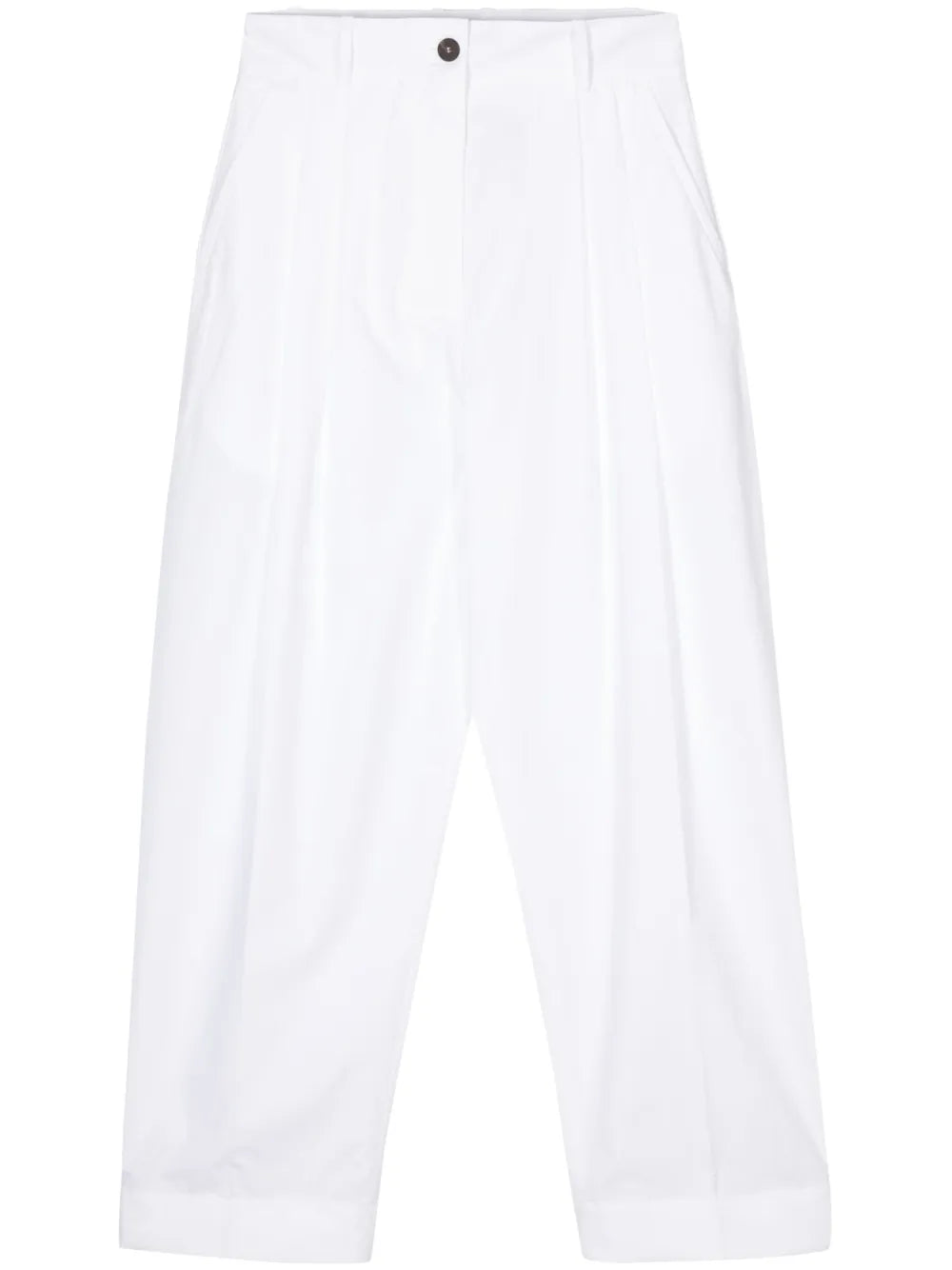 Acuna High-Waisted Cotton Trousers