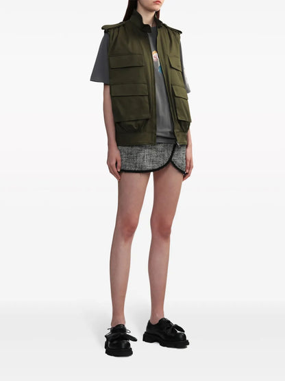 Logo-Embroidered Cotton Gilet