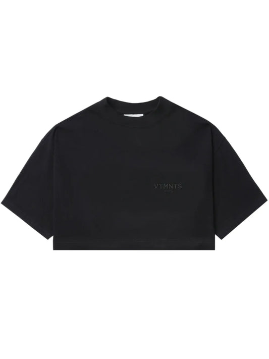 Logo-Embroidered Cropped T-Shirt