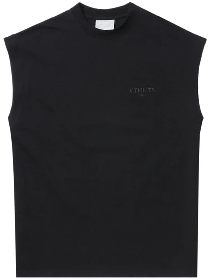 Logo-Embroidered Cotton Tank Top