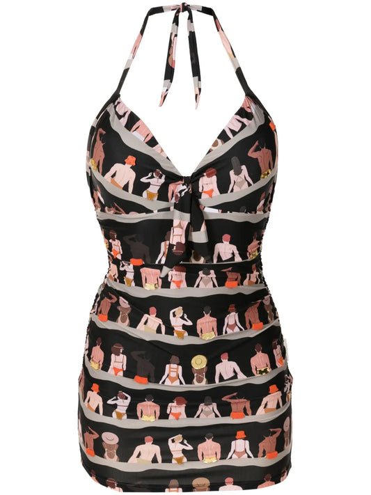 Graphic-Print Swimsuit